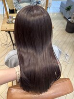 ユニ バイ マグ 長野店(Uni.by Mag) 髪質改善カラー艶感◎ラベンダーベージュ透明感レイヤーカット