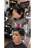 スキンフェード×七三ツーブロ