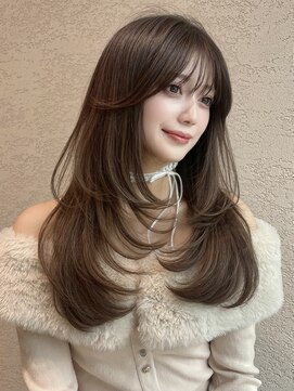 ロンド ジュルード 名古屋(Lond jeloud) 学割U24 韓国風 ウルフ フェイスレイヤー 顔周り 前髪