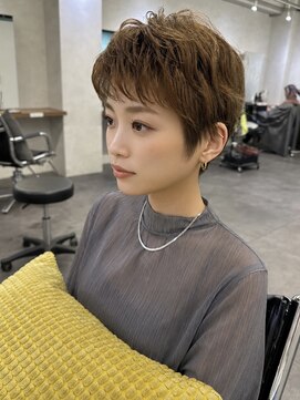 オウル(Owll) 【Owll】石田学史30代40代大阪ベリーショート透明感カラー