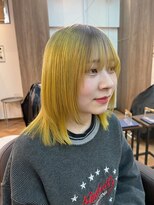 hyon myon/RISEbyREVO 綾瀬店【ヒョンミョン】&nbsp;ハッシュカット/デザインカラー/グレージュ[綾瀬駅/韓国ヘア]