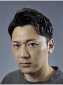 大人メンズのかき上げニュアンスパーマ