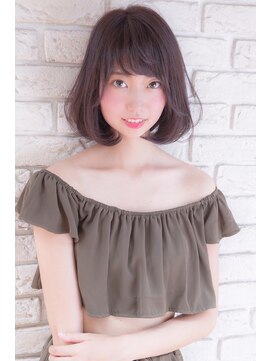ラグーン 原宿 表参道(LAGOON) 《LAGOON》小顔ひし形シルエット☆大人可愛いナチュラルボブ