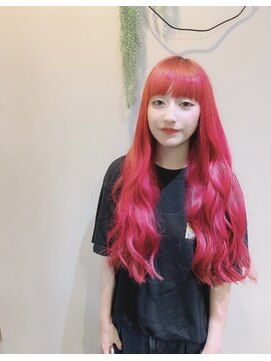 ヘアアトリエオット(hair atelier 8 otto) ピンクレッド