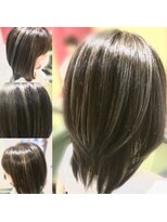 ディーリンク 南橋本店(HAIR MAKE DLINK) ハイライトグレーカラー