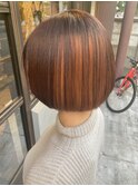【三鷹】個性派オレンジベージュ◎ボブヘアー