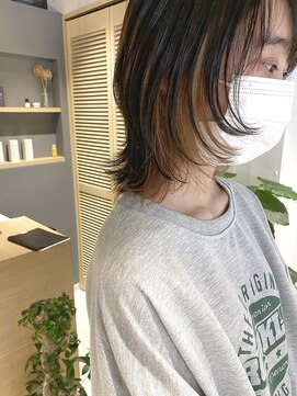 コフィー バイ メルト 吉祥寺(cofy by melt) 【三ツ井純】ウルフインナーカラー グレージュ ケアブリーチ