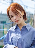 オレンジとカーテンバングとボブ　2/学芸大学/学大/自由が丘