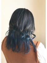 ククル ヘアー(cucule Hair)&nbsp;京都・西院cuculehair　ブルーグラデーション