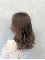 ルルン(Lu-Lun)&nbsp;【Lu-Lun】艶ベージュ×大人ミディ