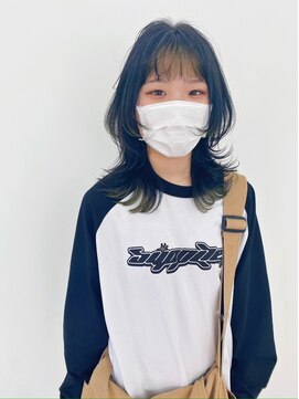 ギグスダブル 栄店(gigs double) ミディアムウルフ/デザインカラー