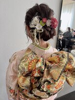 ロットアニバース(lott annibirth)&nbsp;【髪質改善】振袖シニヨンヘア@mutsumi