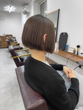 ランプ(Lamp) 白髪染め/髪質改善/中野/ボブショート ビフォアー＆アフター