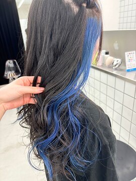 ジルスタジオ(JILL STUDIO) JILL STUDIO インナーカラー/ブルー/ロング