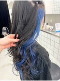 JILL STUDIO インナーカラー/ブルー/ロング
