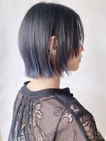 モリオフロムロンドン 原宿本店(morio from London) 【morio原宿】大人　切りっぱなしボブ　デザインカラー