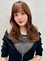 アッシュ 中野店(Ash)&nbsp;イメチェン/似合わせカット/フルバング/レッドブラウン/中野