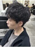 メンズマッシュパーマニュアンスパーマシャドウパーマ刈り上げ