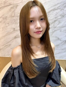 ロンド エスポワール 錦糸町(Lond espoir) ◯黒髪小顔ボブルフネビージュワンレンレイヤーカット韓国ヘア