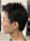 スパイキーショート/ジェットモヒカン/ショートバング/men's