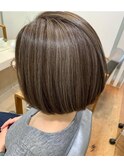 【お客様スナップ】ボブ 白髪ぼかし