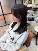 マーリャヘアー(mallia hair)&nbsp;レイヤースタイルレイヤーカットロングレイヤー小顔スタイル