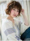 mod's姪浜/細めハイライトフレンチカジュアル小顔ボブパーマi