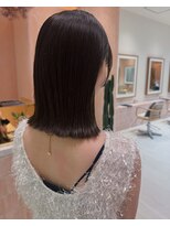トリコ ショップアンドヘアサロン(tricot shop hair salon)&nbsp;つやつやブラウンカラー/大人ロブ/AVEDAカラー