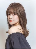 【韓国スタイル】韓国レイヤー×モカブラウン