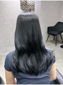 ブルーブラック/レイヤーカット/高濃度水素髪質改善