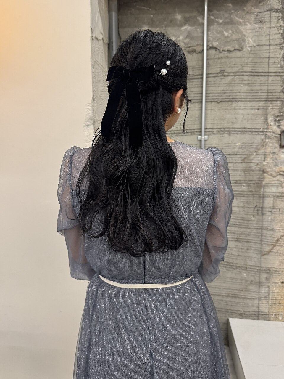 ハーフアップ/ヘアアレンジ/結婚式お呼ばれヘア：L263444419