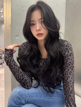 韓国ヘア/ロングレイヤー/カーテンバング