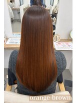 ヘアーアートシフォン 池袋西口店(Hair art chiffon)&nbsp;厚めバングクラシカルワンレンフェザーロングセンターパート池袋