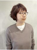 【content Yumi】丸めシルエットのカールショート