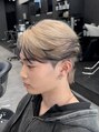 メンズ サロン ドット トウキョウ 町田店(men's salon dot. tokyo) ハイトーンでも自然な毛流れセンターパートブリーチ/ハイトーン