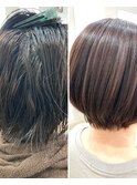 自然な仕上がりの縮毛矯正