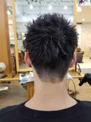 ツーブロmen'sファッションヘアスタイル