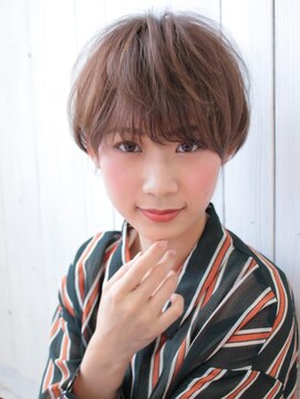 アグ ヘアー セント 鹿児島中央駅2号店(Agu hair st.) 《Agu hair》大人かわいいマニッシュボブ