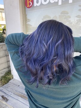 ボアップ 新居浜店(boappu) #外国人風#カラー#ダブルカラー#ハイトーン#ブルー#新居浜