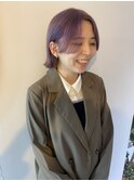 大人かわいい流れるレイヤー切りっぱなしボブ