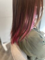 ヘアリゾートガーデンカルム(Hair Resort Garden CALM) インナーカラー☆アクセントピンク