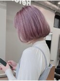 977外国人風カラーロイヤルパープルベイビーピンクこなれヘア