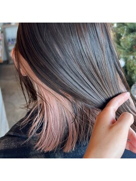 ミル(1001 mille) 韓国風インナーカラーのピンクベージュ【1001mille】