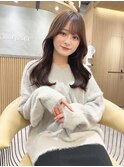 韓国顔まわりシースルー前髪チョコレートカラー【浦和】