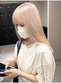 4307ミルクティーアッシュハイトーンカラー艶髪グレーベージュ