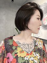 ブルックス ハイライト 大人ボブ  レイヤーボブ アッシュベージュ ショート