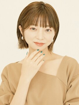 オンク 新宿(onk) 黒髪/グレーベージュ/レイヤーロング/前髪パーマ[新宿駅]