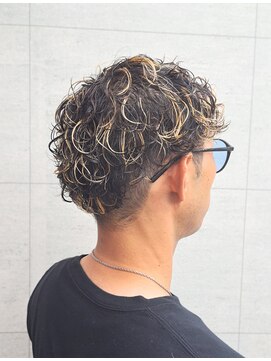 ノミネーション(Nomination) ウェーブパーマ×ハイライト(メッシュ)