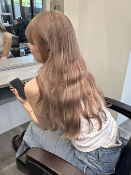 ペレ 栄店(PELE) 前髪/アンブレラカラー/こなれミディ/イメチェン/ウェーブパーマ