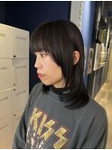 ミディアムレイヤースタイル